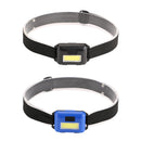2Pcs Mini Headlamp Flashlight Bright COB LED Head Torch 3-Mode for Outdoor