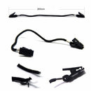 10Pcs Hat Clips Plastic Cap Retainer Fishing Apparel Keeper Holder Coiled Cord