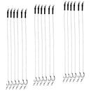 18x Hair Rigs Barbed Size 2 4 6 Carp Fishing Rigs Terminal Tackle 12LB