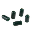 100 Bullet Buffer Beads Knot protector Green Black Carp Rubber Buffer Bead
