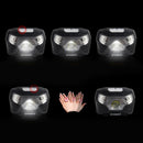 1Pc LED Headlamp Motion Sensor Headlight 300LM Outdoor Fishing Hiking Flashlight