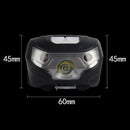 1Pc LED Headlamp Motion Sensor Headlight 300LM Outdoor Fishing Hiking Flashlight