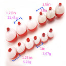 12Pcs Fishing Snap-on Floats Tackle Ball Sea Fishing Buoy Bobbers Newest Useful