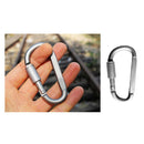 3x Outdoor Aluminum Alloy D-type Carabiner Multifunction Backpack Hanging Buckle