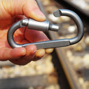 3x Outdoor Aluminum Alloy D-type Carabiner Multifunction Backpack Hanging Buckle