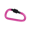 4x Bold 8cm with Lock D-Shape Carabiner Alloy Hanging Buckle Hook Newest Useful