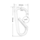 4Pcs Aluminum Alloy Carabiner Keychain Clip D-type Hook Buckle Newest Useful