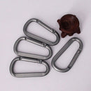 4Pcs Aluminum Alloy Carabiner Keychain Clip D-type Hook Buckle Newest Useful