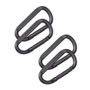 4Pcs Aluminum Alloy Carabiner Keychain Clip D-type Hook Buckle Newest Useful