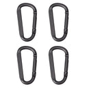 4 Pieces New Aluminum Alloy Rotary Safety Buckle Professional D-Type Safety