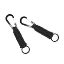 2x Outdoor Braided Paracord Carabiner Keychain for Outdoor Survival Newest Use