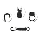 2x Outdoor Braided Paracord Carabiner Keychain for Outdoor Survival Newest Use