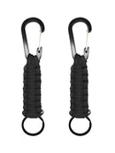 2x Outdoor Braided Paracord Carabiner Keychain for Outdoor Survival Newest Use