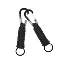 2x Outdoor Braided Paracord Carabiner Keychain for Outdoor Survival Newest Use