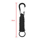 2x Outdoor Braided Paracord Carabiner Keychain for Outdoor Survival Newest Use