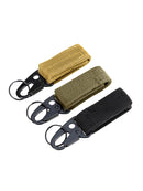 3 Pieces New Outdoor Webbing Key Hook Belt Clip Buckle Carabiner