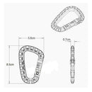 6x Plastic Snap Clip Carabiner D-Shape Mountaineering Buckle Hanging Newest Use