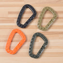 6x Plastic Snap Clip Carabiner D-Shape Mountaineering Buckle Hanging Newest Use