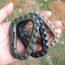 6x Plastic Snap Clip Carabiner D-Shape Mountaineering Buckle Hanging Newest Use