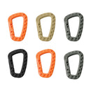 6x Plastic Snap Clip Carabiner D-Shape Mountaineering Buckle Hanging Newest Use