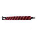 2 x Paracord Survival Bracelet with Adjustable D Shackle For Outdoor Climbing
