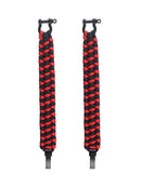 2 x Paracord Survival Bracelet with Adjustable D Shackle For Outdoor Climbing