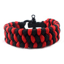 2 x Paracord Survival Bracelet with Adjustable D Shackle For Outdoor Climbing
