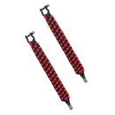 2 pcs Outdoor Survival Parachute Cord Bracelet with D Shackle Adjustable New