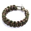 2x Quality Camouflage Weave Survival Wear Handmade Paracord Bracelet