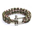 2x Quality Camouflage Weave Survival Wear Handmade Paracord Bracelet