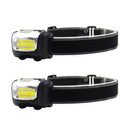 2x Quality Headlamp Fishing Camping Waterproof Flashlight Handheld Torch