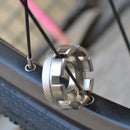 Steel Bicycle 8 Way Spoke Wrench MTB Bike Wheel Spanner Adjuster Cycling Tools