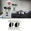 2 Tube Suction Cup Fishing Rod Holder Rack Fishing Box Kitchen Wall Mounted