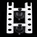2 Tube Suction Cup Fishing Rod Holder Rack Fishing Box Kitchen Wall Mounted
