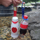 4x Carabiner Water Bottle Holder Clip Camping Hiking Outdoor Travel Buckle