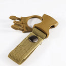5 PCS Outdoor Nylon Webbing Buckle Hook Water Bottle Holder Clip Carabiner Belt