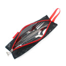Portable Outdoor Tableware 3Pcs/Set Chopsticks Fork Spoon with Pouch for Camping