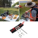 Portable Outdoor Tableware 3Pcs/Set Chopsticks Fork Spoon with Pouch for Camping