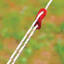 2Pcs 4mm Tent Guide Rope Guy Line Cord With Aluminum Alloy Hook for Outdoor
