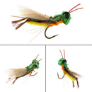 Dry Fly Grasshopper Floating Insect Flies Fishing Lure Artificial Bait Hook