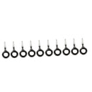 40Pcs/Set Stainless Steel Fishing Rod Guide Set Tip Repair Kit DIY Eye Rings