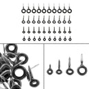 40x Fishing Rod Guide Tip Repair Kits DIY Eye Rings Stainless Steel Fishing Tool