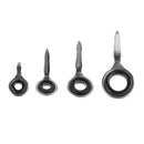 40Pcs/Set Stainless Steel Fishing Rod Guide Set Tip Repair Kit DIY Eye Rings