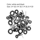 40Pcs/Set Stainless Steel Fishing Rod Guide Set Tip Repair Kit DIY Eye Rings