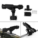 Fishing Boat Rod Holder 360 Degree Fishing Pole Rod Racks with Base Screws Black