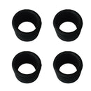 2x Rubber Rod Holder Inserts Pole Rest Rack Protectors Fishing Accessories Black