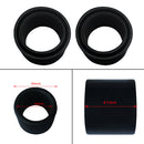 2x Rubber Rod Holder Inserts Pole Rest Rack Protectors Fishing Accessories Black