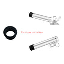 2x Rubber Rod Holder Inserts Pole Rest Rack Protectors Fishing Accessories Black