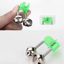 10Pcs LED Light Night Twin Bells Clip On Fish Fishing Rod Bite Alarm Alert