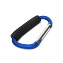 2Pcs Aluminum Carabiner D-Shape Key Chain Clip Outdoor Climbing Buckle Lock Hook